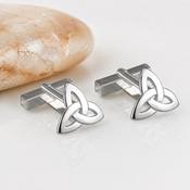 Sterling Silver Trinity Knot Cufflinks image