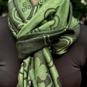 Pashmina Shamrock Green Scarf image