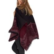 Fringed Shawl with "Animal" Print Contrasting Hem image