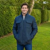 Skellig Wool Tweed Walking Jacket - Navy image