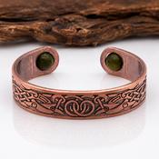 Connemara Marble Bead Copper Effect Irish Bracelet image