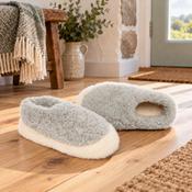 Light Grey Wool Full Slippers image