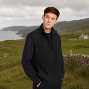Mens Charcoal Shetland Body Warmer image