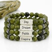 Celtic Connemara Marble Set of 4 Message Bracelets image
