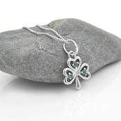 Emerald Shamrock Pendant image