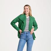 Céide Ladies Green Aran Cardigan