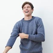 Moycullen Mens Denim Roll Neck Sweater
