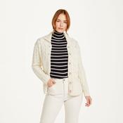 Belcarra Ladies Natural Aran Cardigan