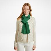Ballina Aran Buttoned Green Loop Scarf image