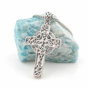 Sterling Silver Heavy Celtic Cross