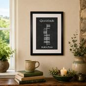 Ogham Gratitude - Buíochas Parchment