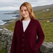 Bonny Glen Ladies Tweed Berry Cardigan
