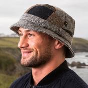 Patchwork Irish Walking Hat Grey Tones