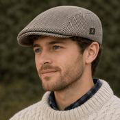 Grey Herringbone Driving Cap image