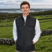 Irish Wool Tweed Bodywarmer - Charcoal image