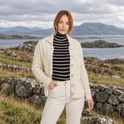 Belcarra Ladies Natural Aran Cardigan