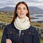 Carrowholly Aran Button Cream Snood image