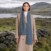 Denim Worsted Aran Scarf image