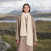 Natural Worsted Aran Scarf image