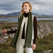 Kinard Green Aran Scarf