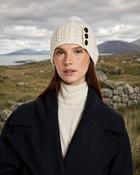 Cong Aran Merino Cream Hat with Pom Pom image