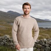 Moycullen Mens Oat Roll Neck Sweater