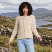 Epona Cotton-Linen Cream Cardigan