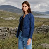Avondale Ladies Tweed Navy Cardigan