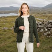 Avondale Ladies Tweed Green Cardigan