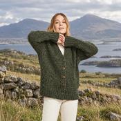 Bonny Glen Ladies Tweed Forest Green Cardigan