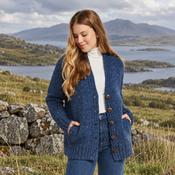Bonny Glen Ladies Tweed Navy Cardigan