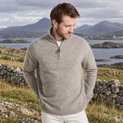 Belleek Troyer Mens Oat Sweater