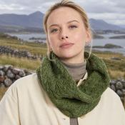 Newport Aran Green Cable Snood image