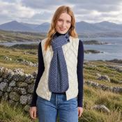 Ballina Aran Buttoned Denim Loop Scarf image
