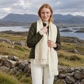 Kinard Natural Aran Scarf