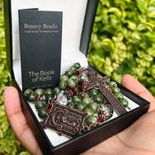 Luxury Book Of Kells Connemara Marble Rosary image