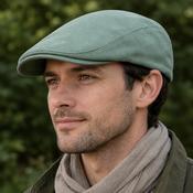 Traditional Flat Cap Linen Green image