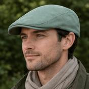 Traditional Flat Cap Linen Green image