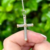 Silver Rope Celtic Cross