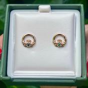 Claddagh Stud Earrings image