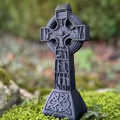 Irish turf Peat Celtic Cross - Large image