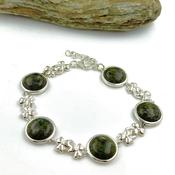 Connemara Marble Shamrock Bracelet image