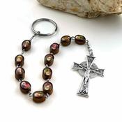 Saints of Ireland Rosary Keychain