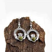 Claddagh Connemara Marble Earrings image