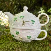 Belleek Classic Shamrock Tea For One image