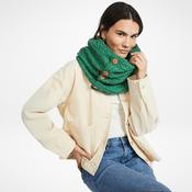 Kilmaine Aran Green Snood Scarf with Buttons image