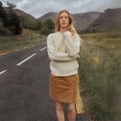 Kilronan Aran Ladies Natural Honeycomb Sweater image