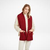 Moy Red Aran Pocket Scarf image