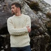 Kilronan Aran Mens Honeycomb Sweater image