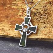 Connemara Marble Claddagh Cross image